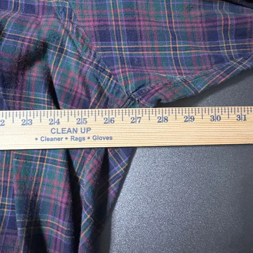 Polo Ralph Lauren Blake Shirt Mens XL Green Burgundy Plaid Cotton Button Down